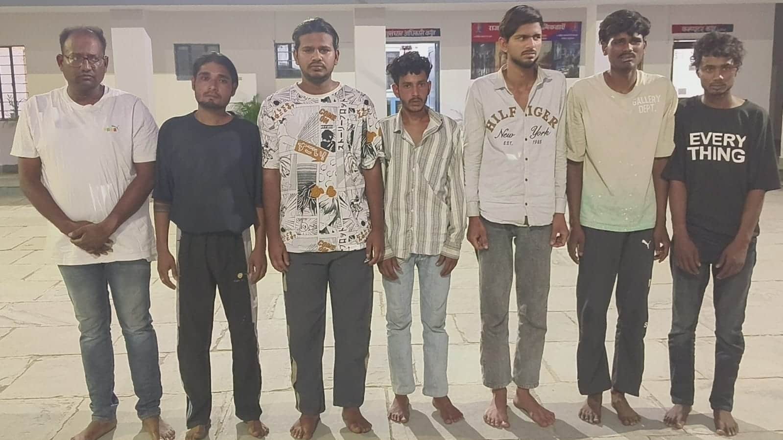 पुलिस हिरासत में आरोपी