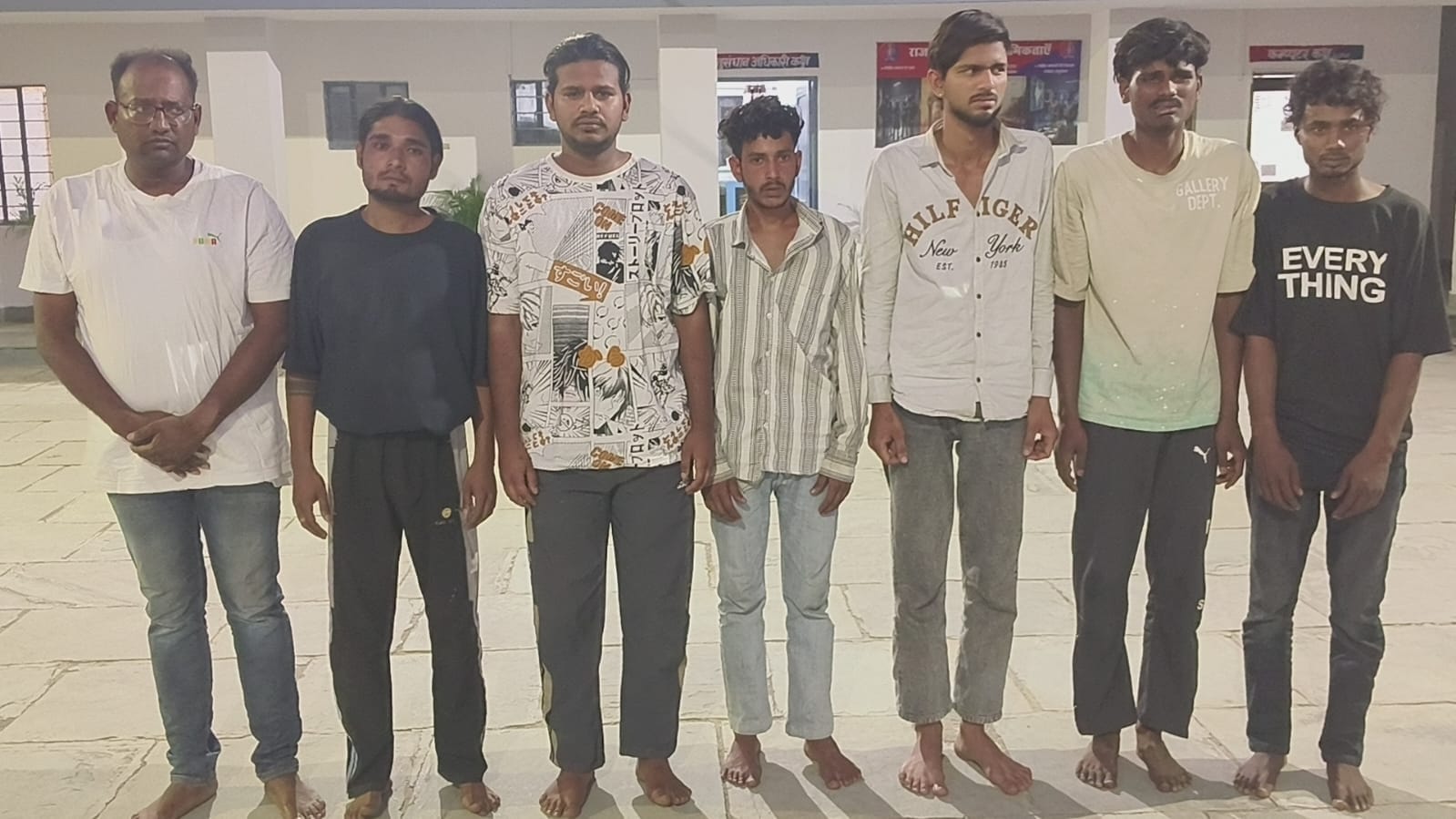 पुलिस हिरासत में आरोपी