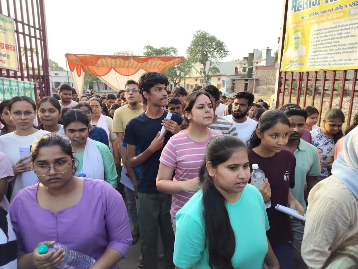3212 candidates appeared for NEET at eight centres.