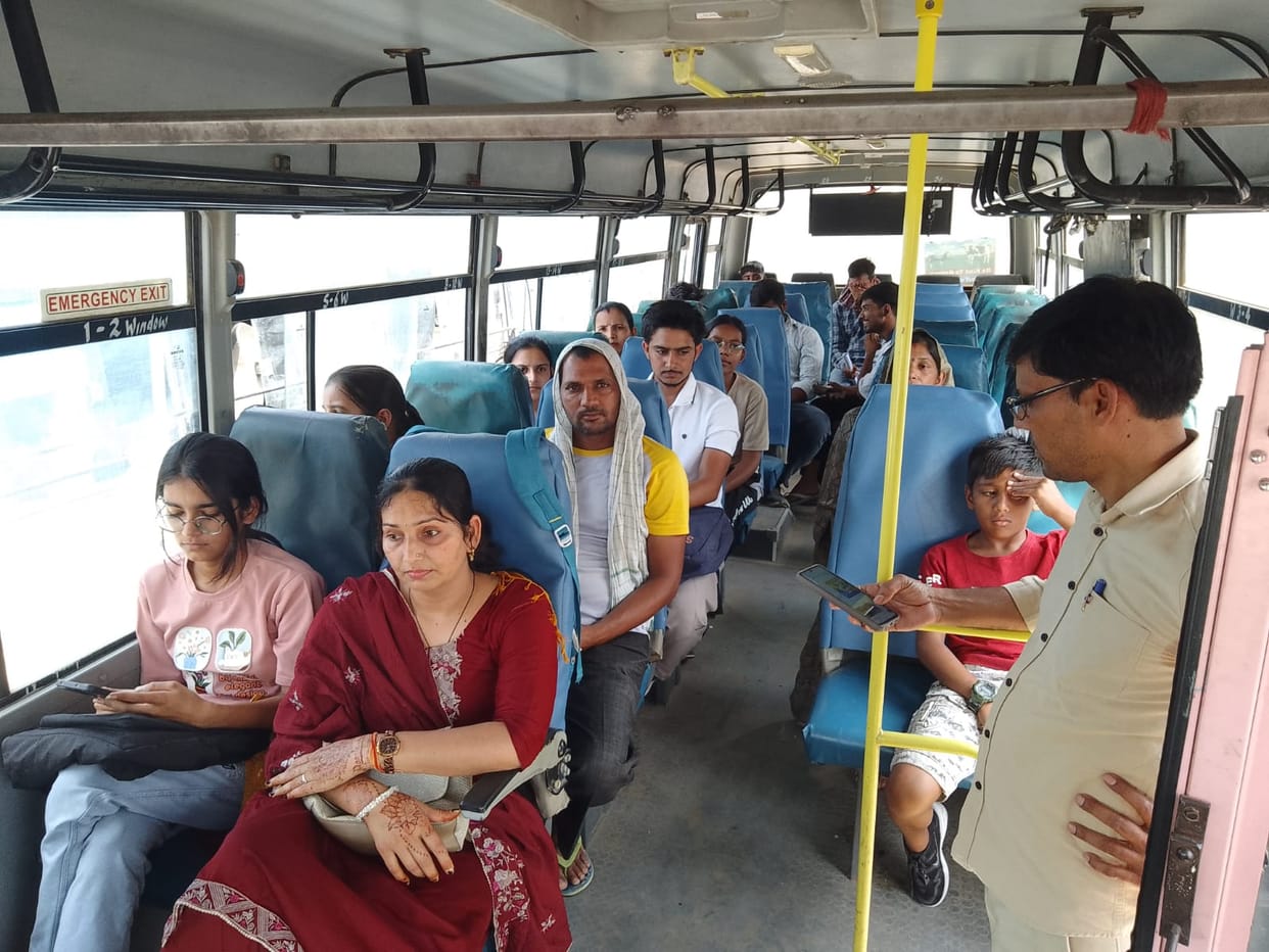Narnaul Depot Launches Special Bus Service for NEET Exam; Students Find Relief