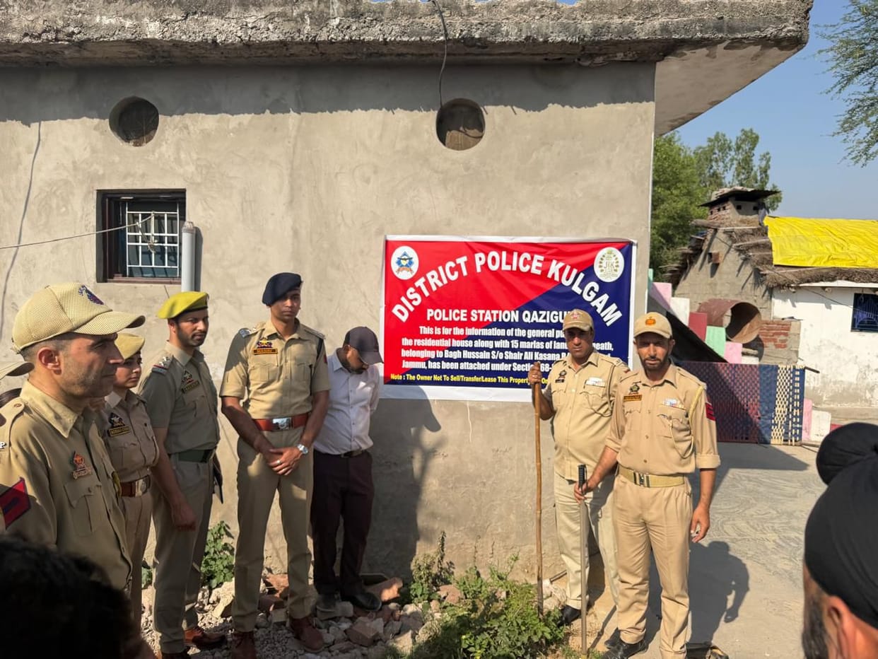Srinagar, Police Taken Action, Drug Smuggling, Property Seized