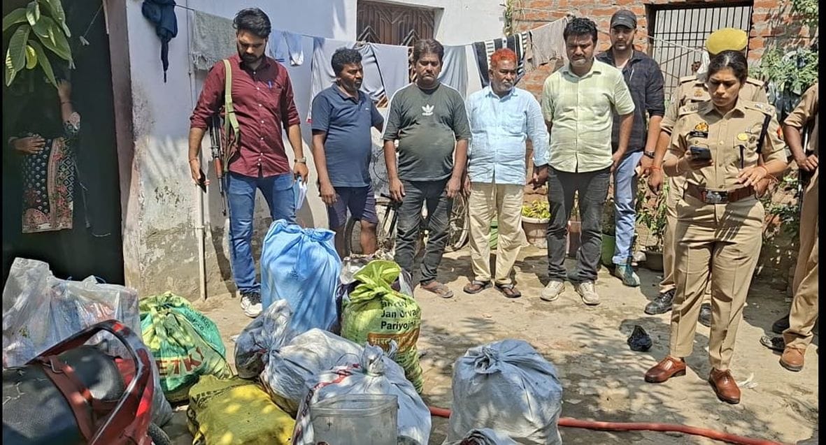 Eight Sacks of Firecrackers Found in House; Three Arrested