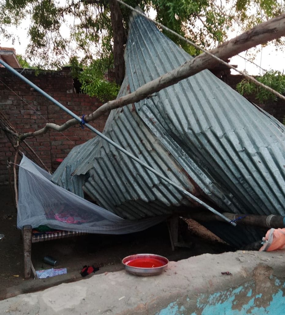 Family Buried Under Rubble After Mud House Collapses During Storm and Rain; Occupants Have a Narrow Escape