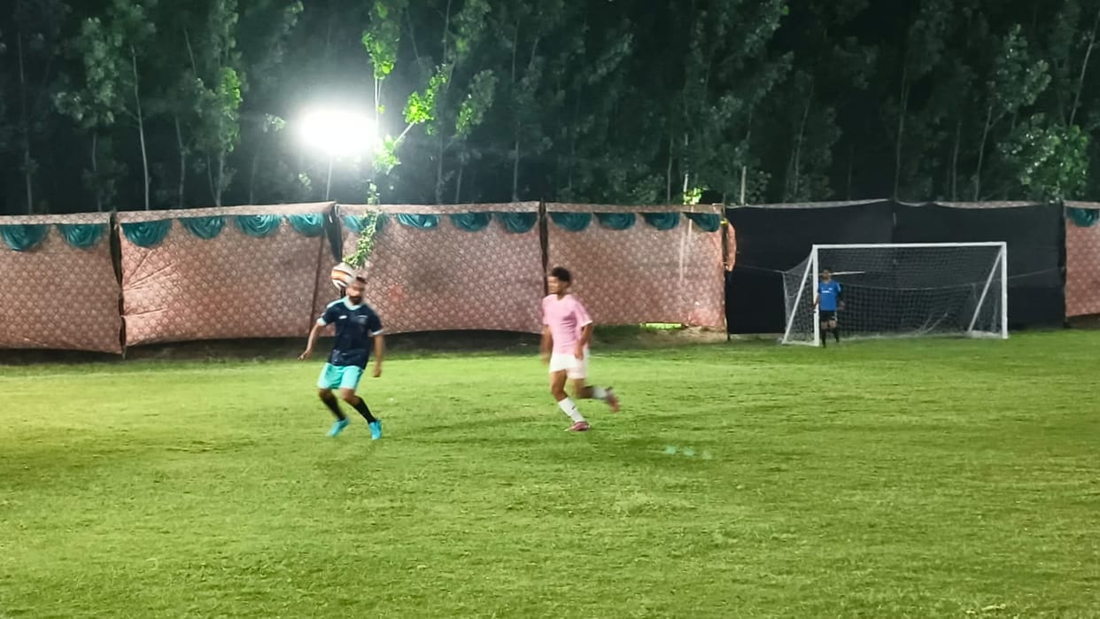 The stalwarts have taken the field to win the football trophy