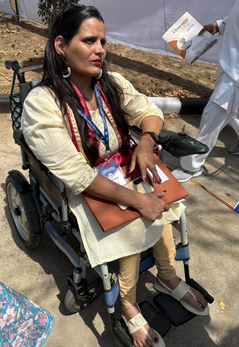 Savita became the first wheelchair-using student to receive a degree from Supwa.
