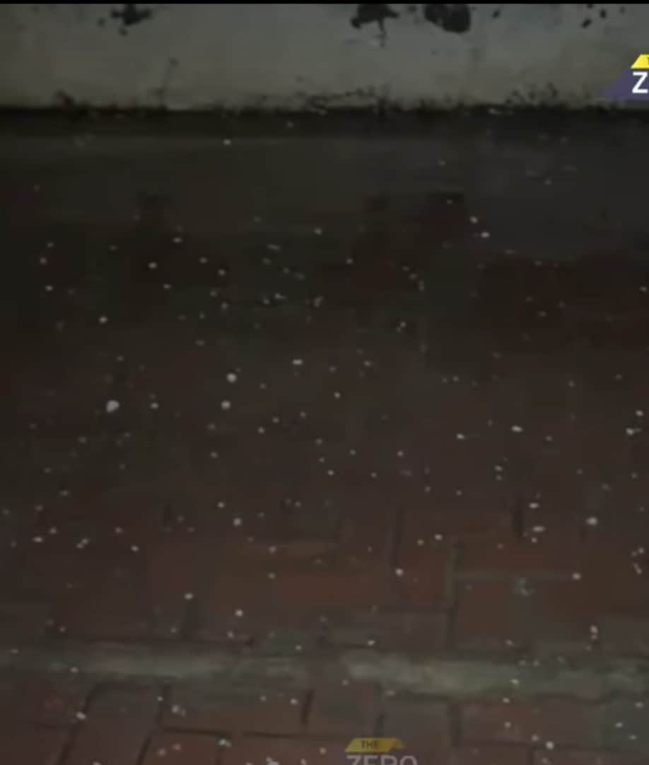 ऐलनाबाद मै गिरते हुए ओले