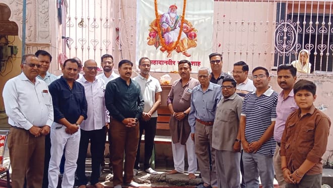 Vaishya community celebrated the birth anniversary of Bhamashah ji.