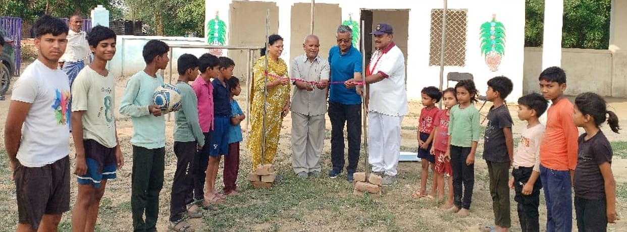 Volleyball court inaugurated to provide platform to rural talents