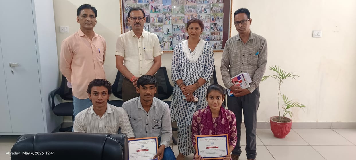 Chanchal Sharma Wins First Prize in Essay Competition