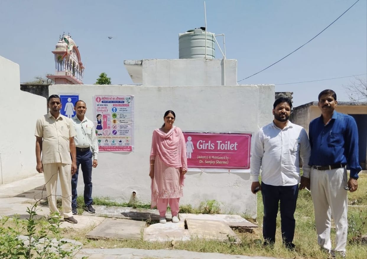 Toilet constructed for the convenience of female students.