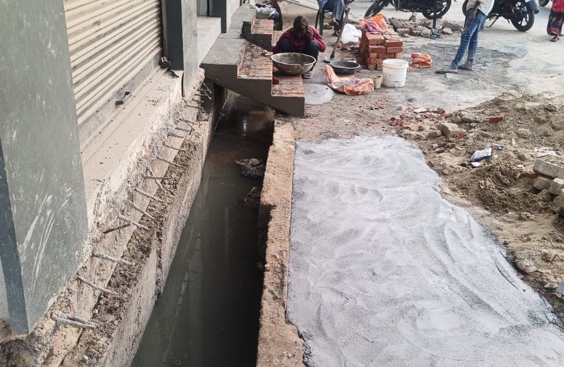 Relief from waterlogging in the Nadrai Gate area.