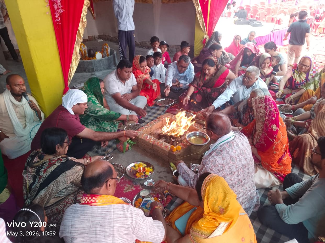 The *Pran Pratishtha* ceremony at the Baba Lal Das Temple in Bichhor village has concluded