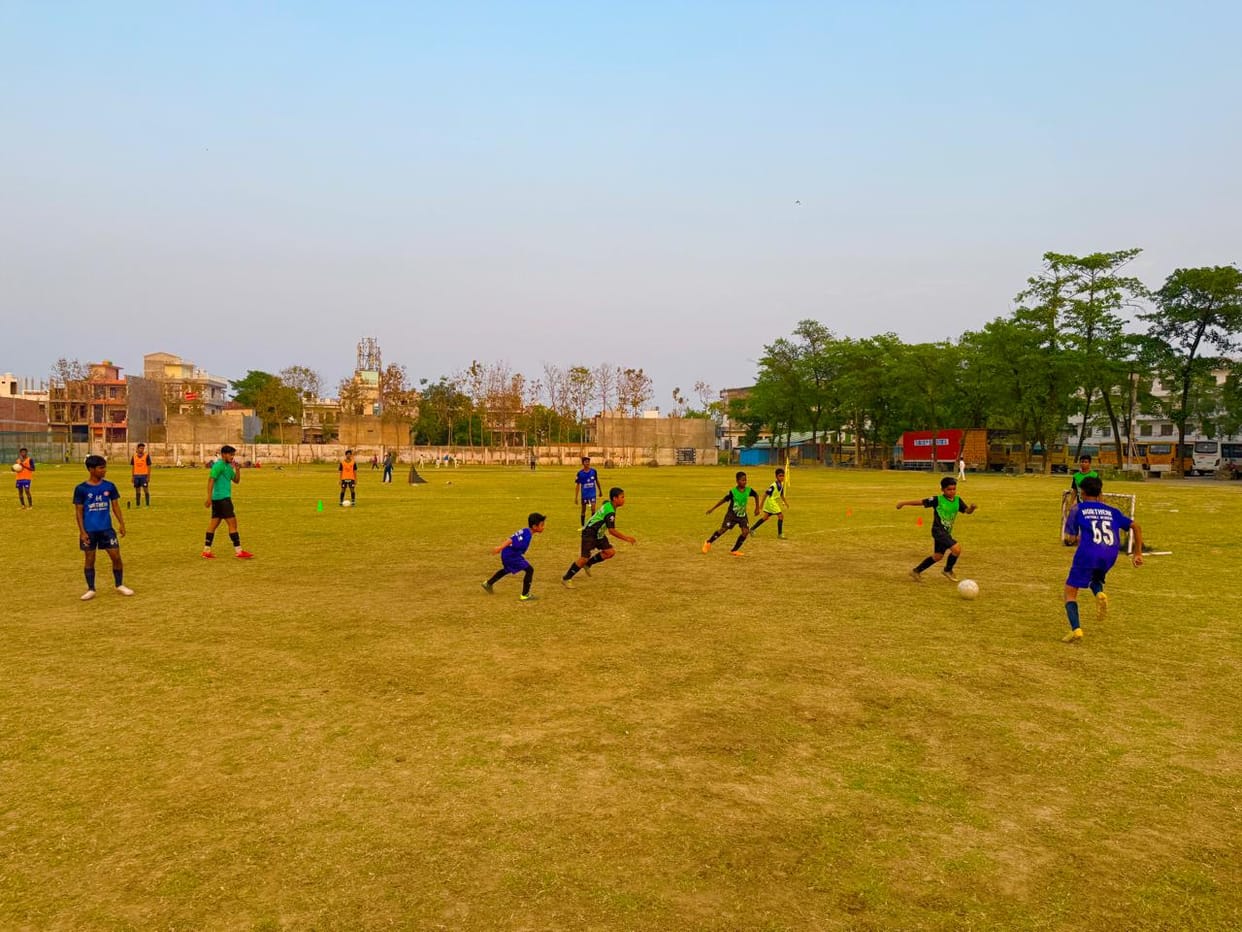 Vishnu Bhagwan Public School's second victory in the football competition