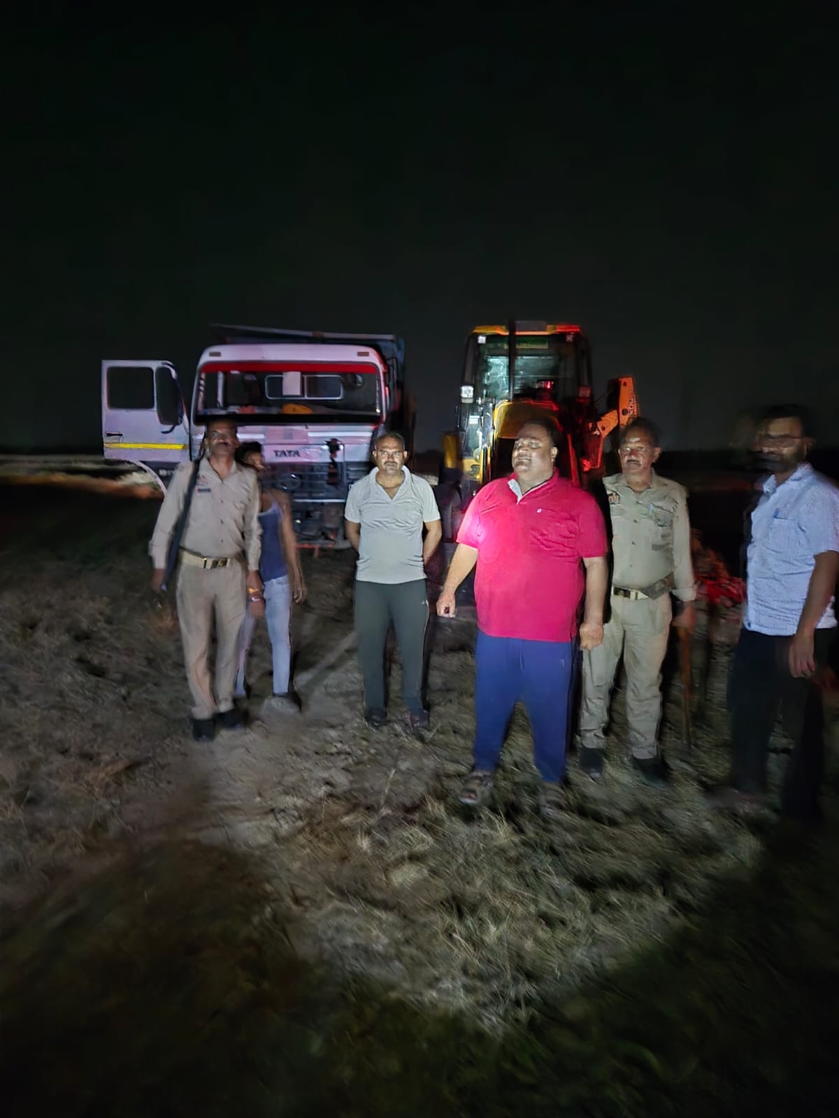 Bulldozer-dumper seized in soil mining