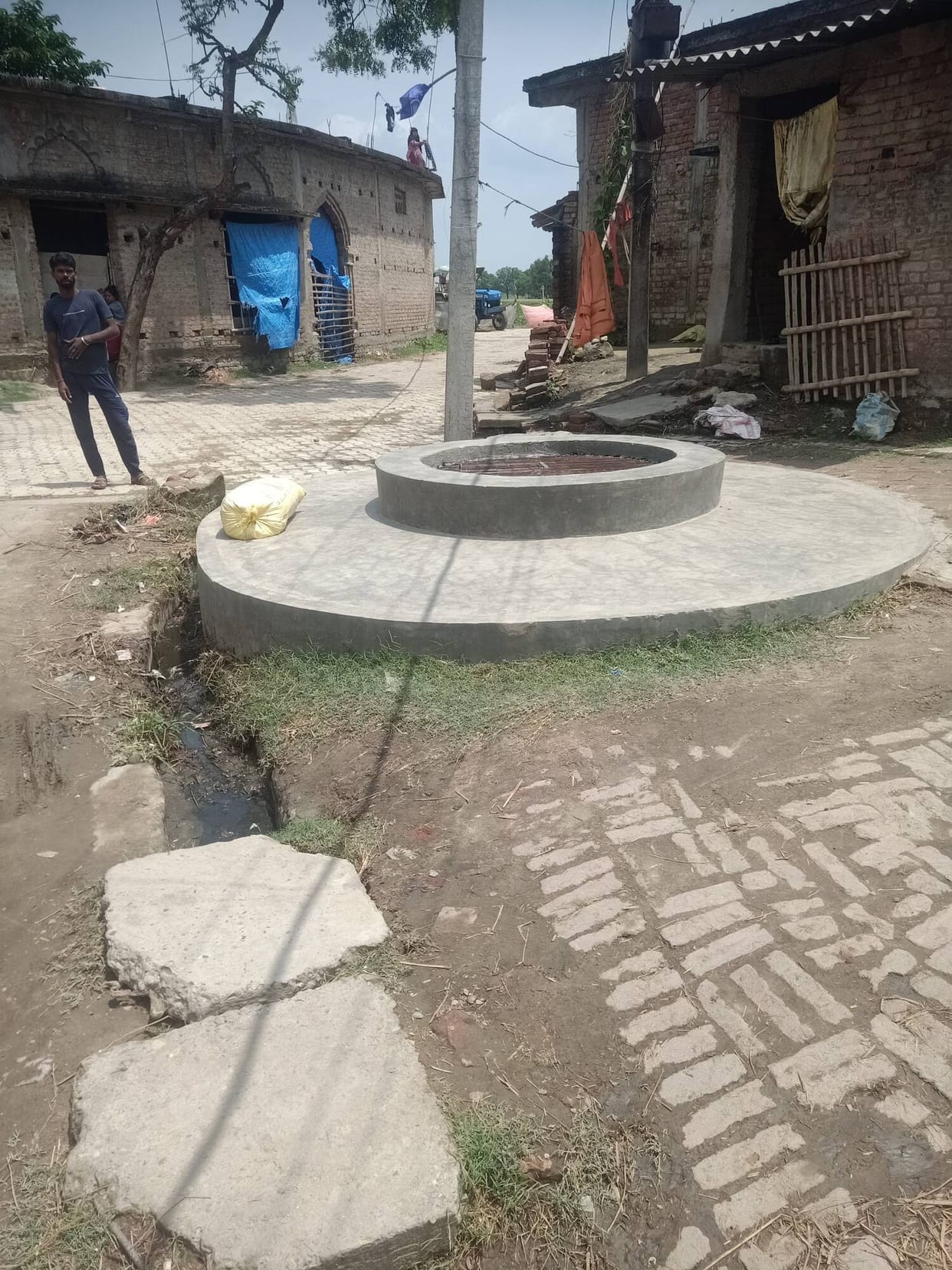 After the accident, the well was alerted and a lid was installed.