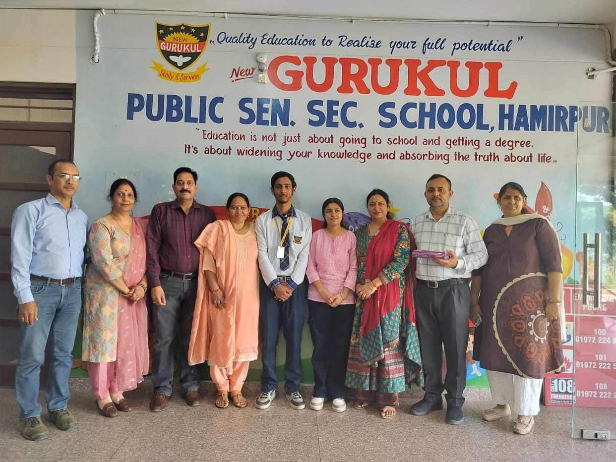 Four students of New Gurukul secured place in the merit list.