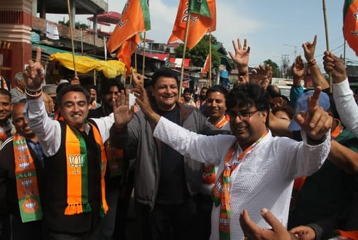 BJP celebrates Bengal victory with drums and trumpets
