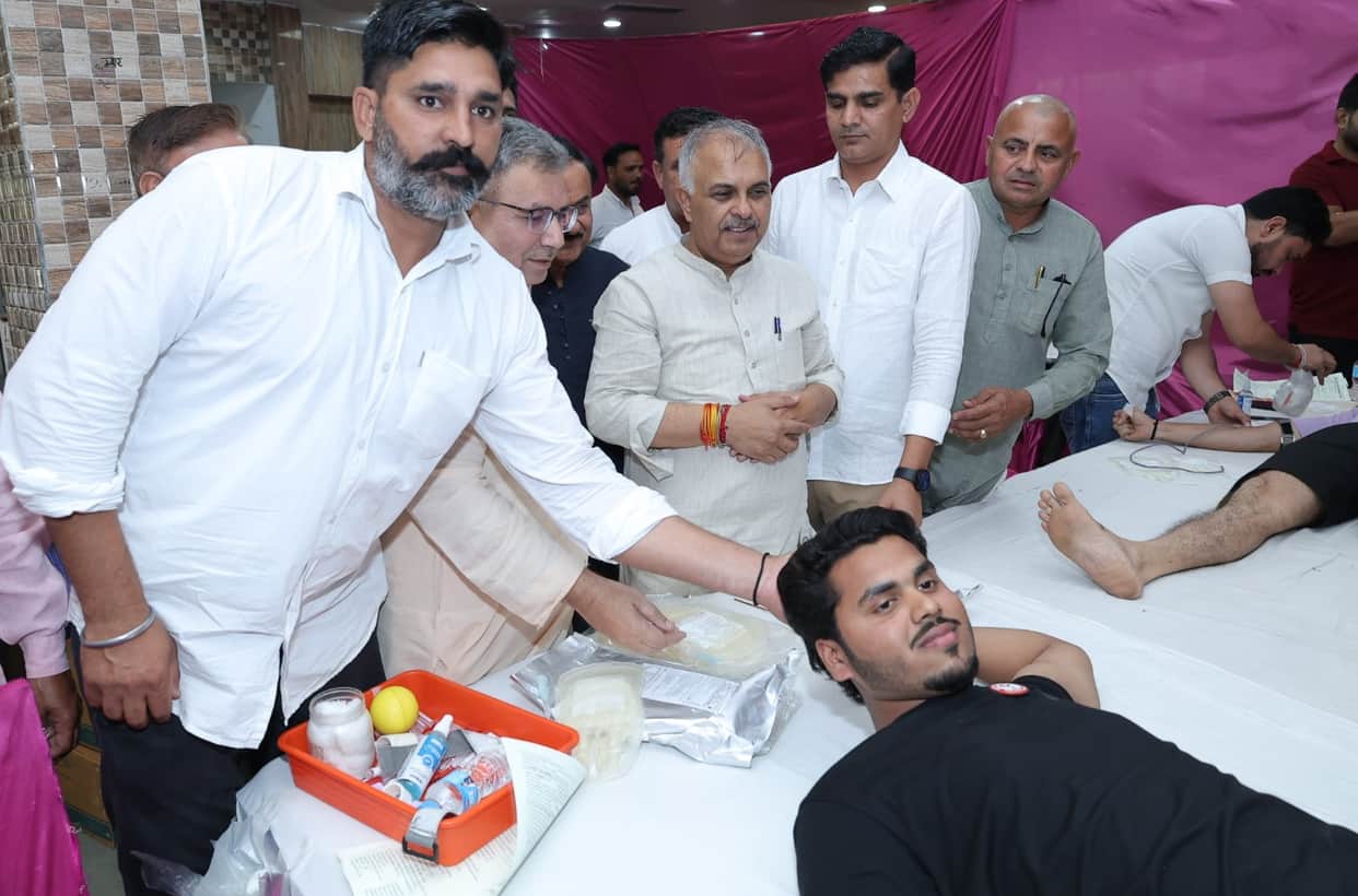 101 units of blood collected in the camp