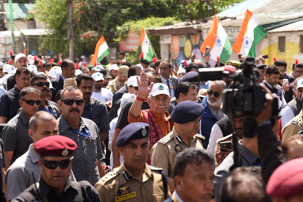 Srinagar, Manoj Sinha, LG, Padelstrain March, Drug Awareness