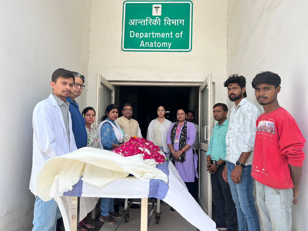 110-year-old Suraj Bhan Jain donated his body after his death.