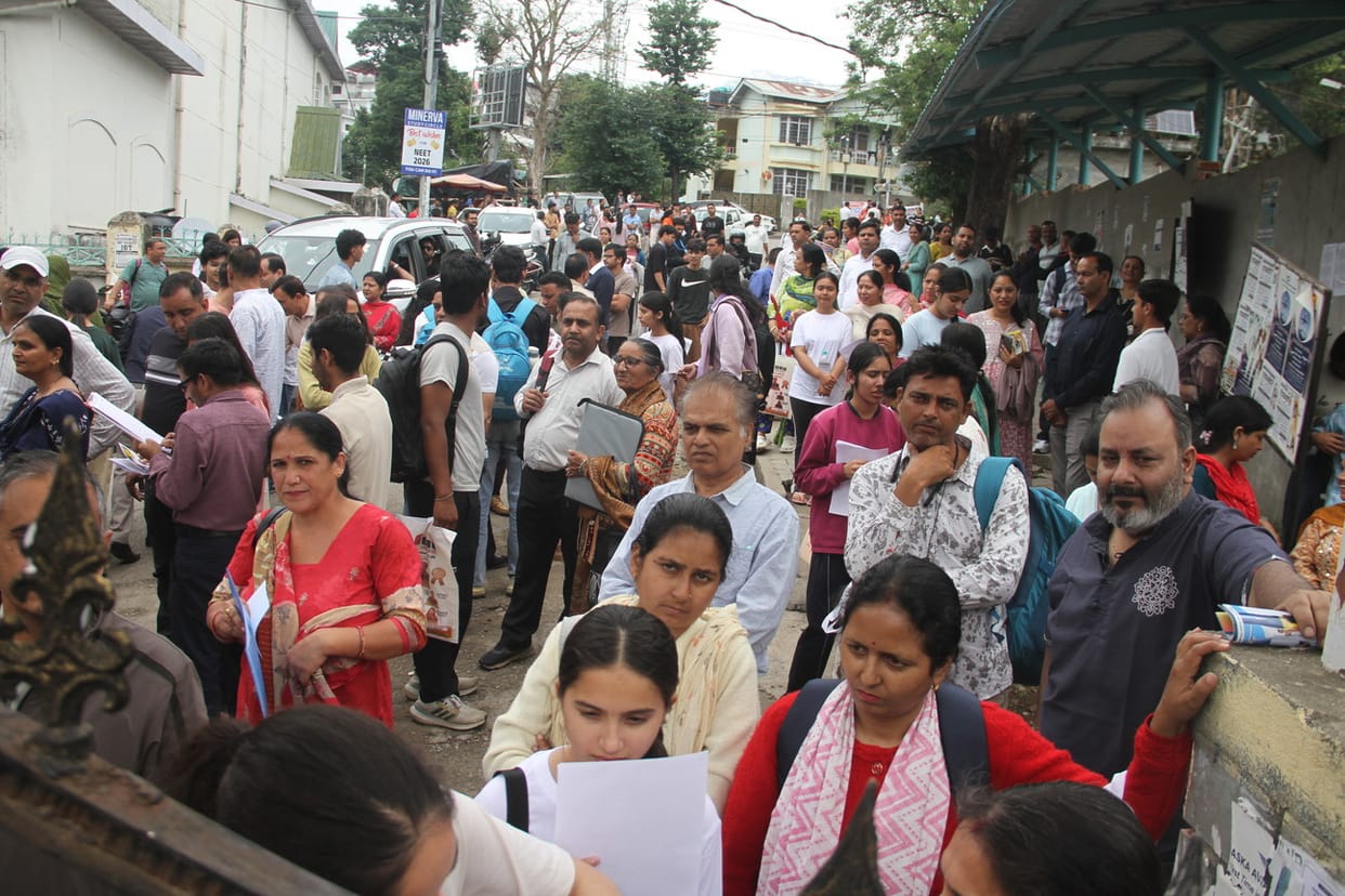 4224 candidates appeared for NEET at 12 centres in the district.