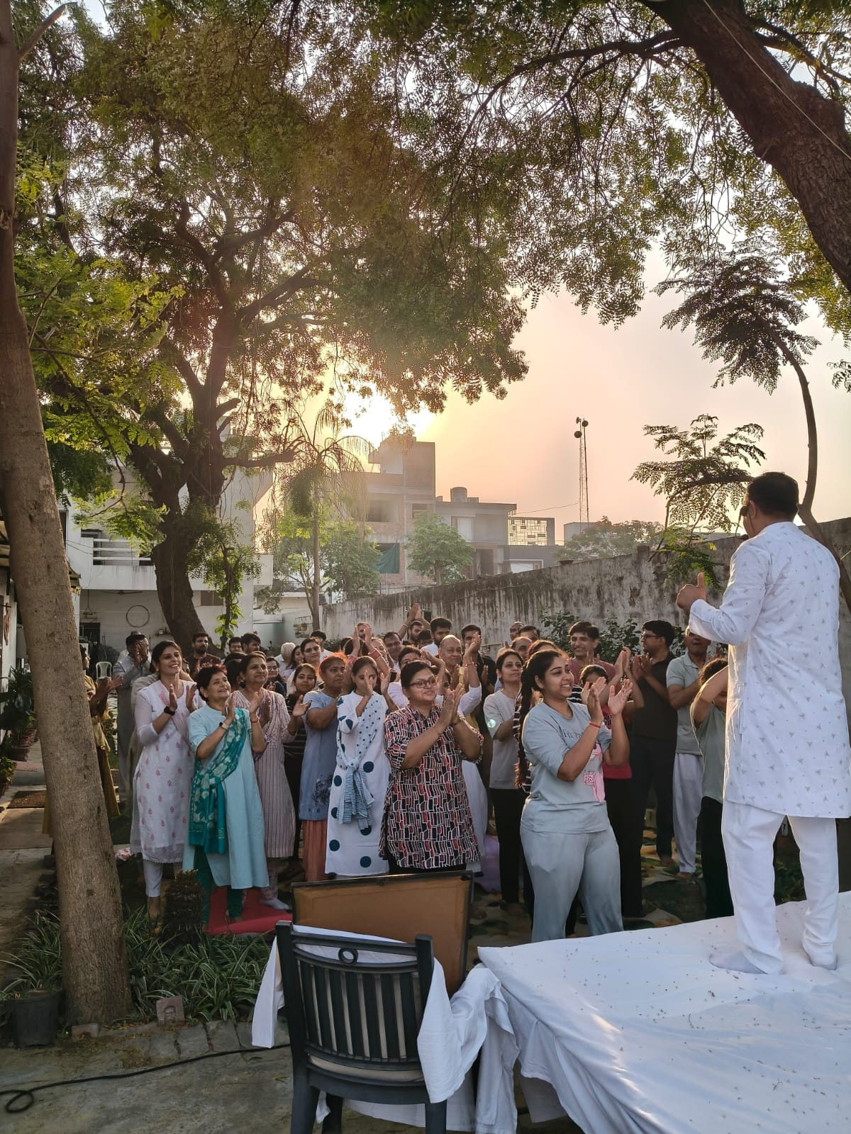 In the Wake Up Shake Up program, people learned the importance of Yogasana and Pranayama.
