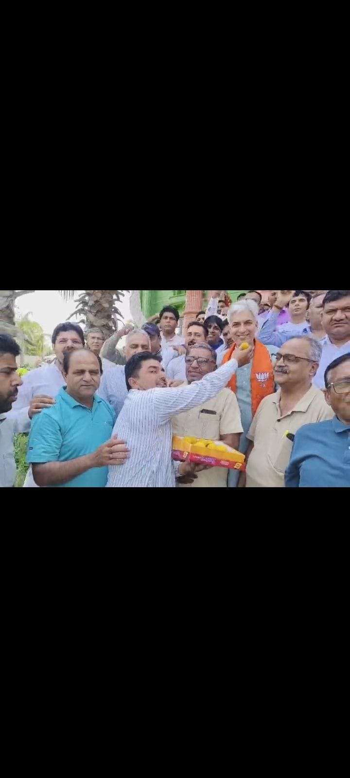 BJP Victory Celebrations: Sweets Distributed