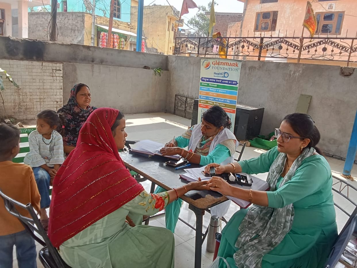 Health check-up of 56 people in Bilanwali village