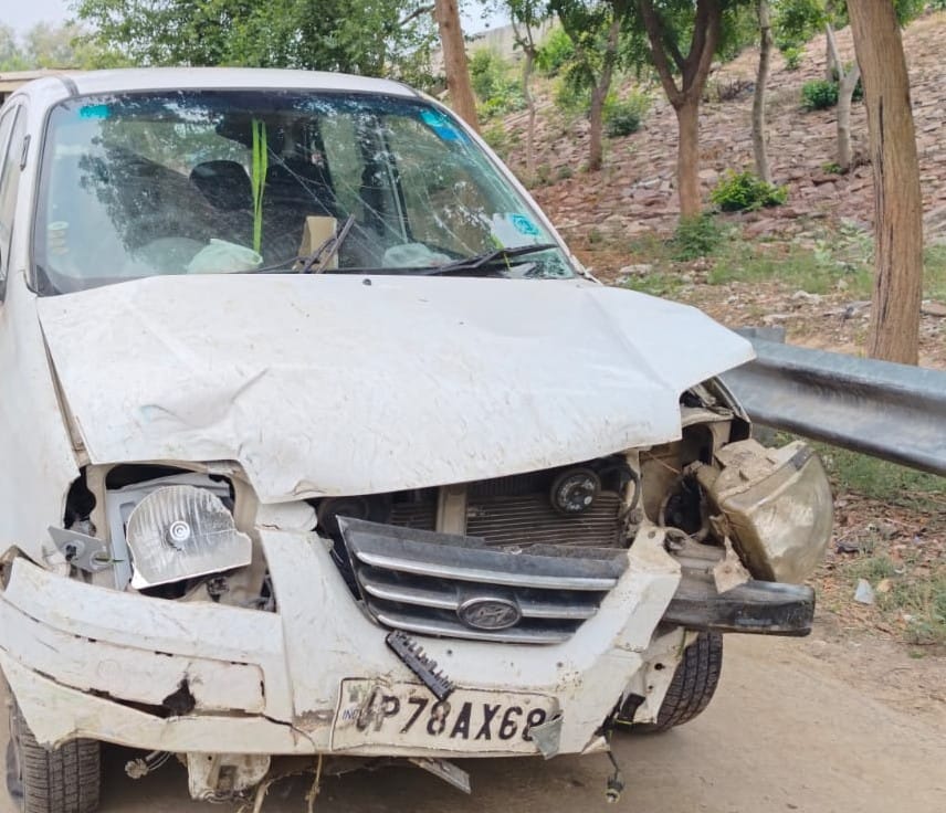 Car overturns on expressway after driver falls asleep, injuring three including mother and son