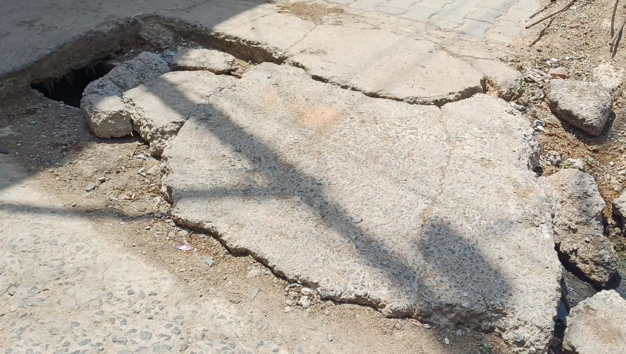 The culvert built a year ago collapsed, people are worried