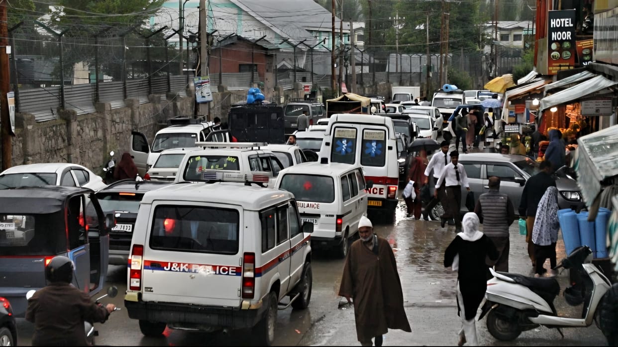 Srinagar, GMC Baramulla, Outside Traffic Jam