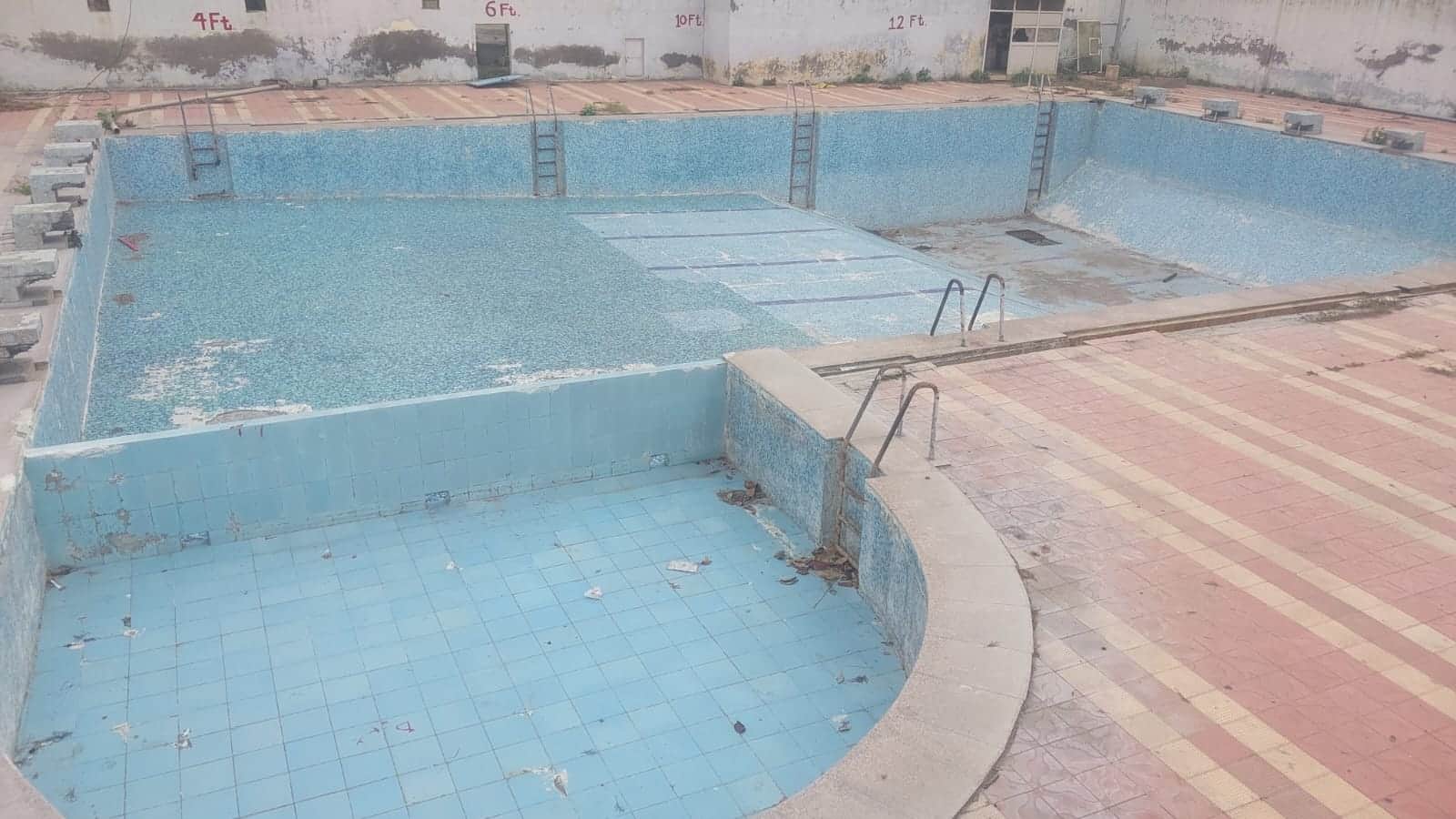 .कर्ण स्टेडियम में बना स्विमिंग पूल संवाद