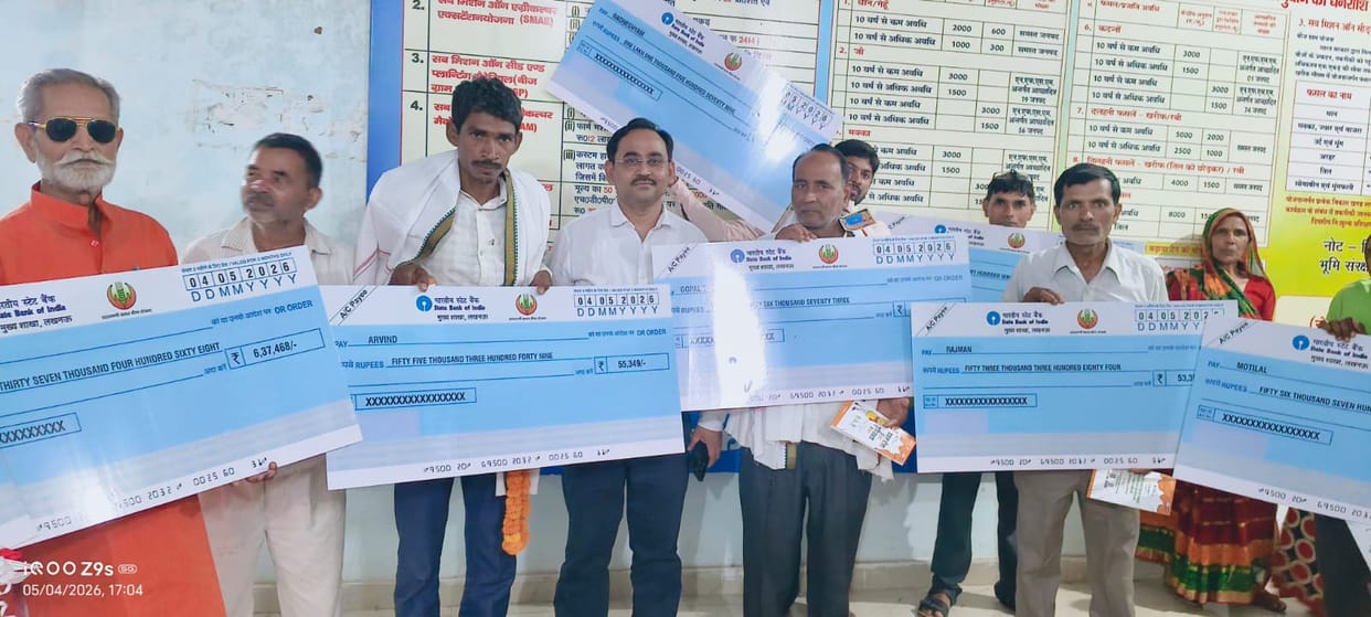 Farmers received compensation of Rs 9.27 crore under the crop insurance scheme.