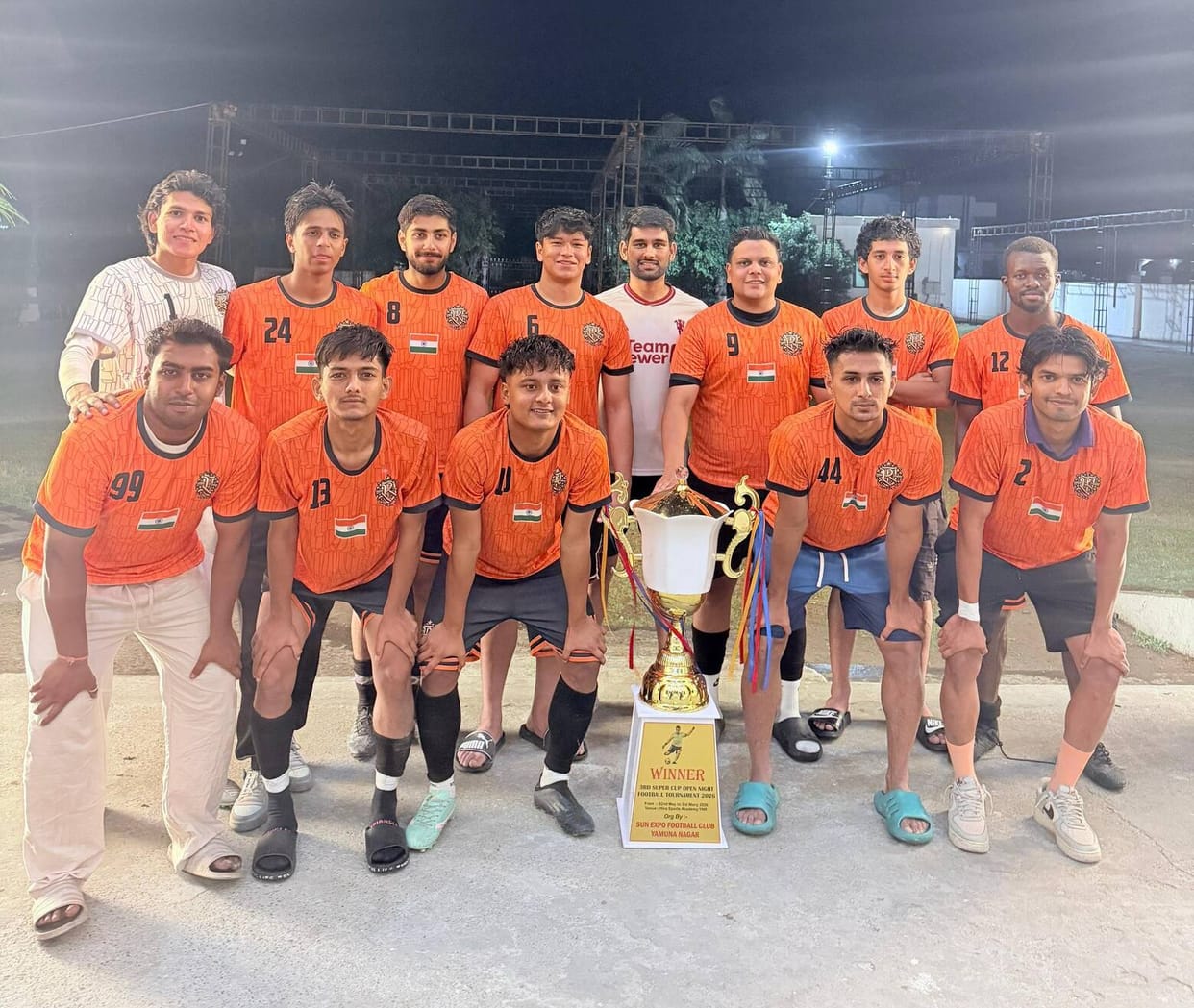Royal FC Chandigarh team wins football trophy
