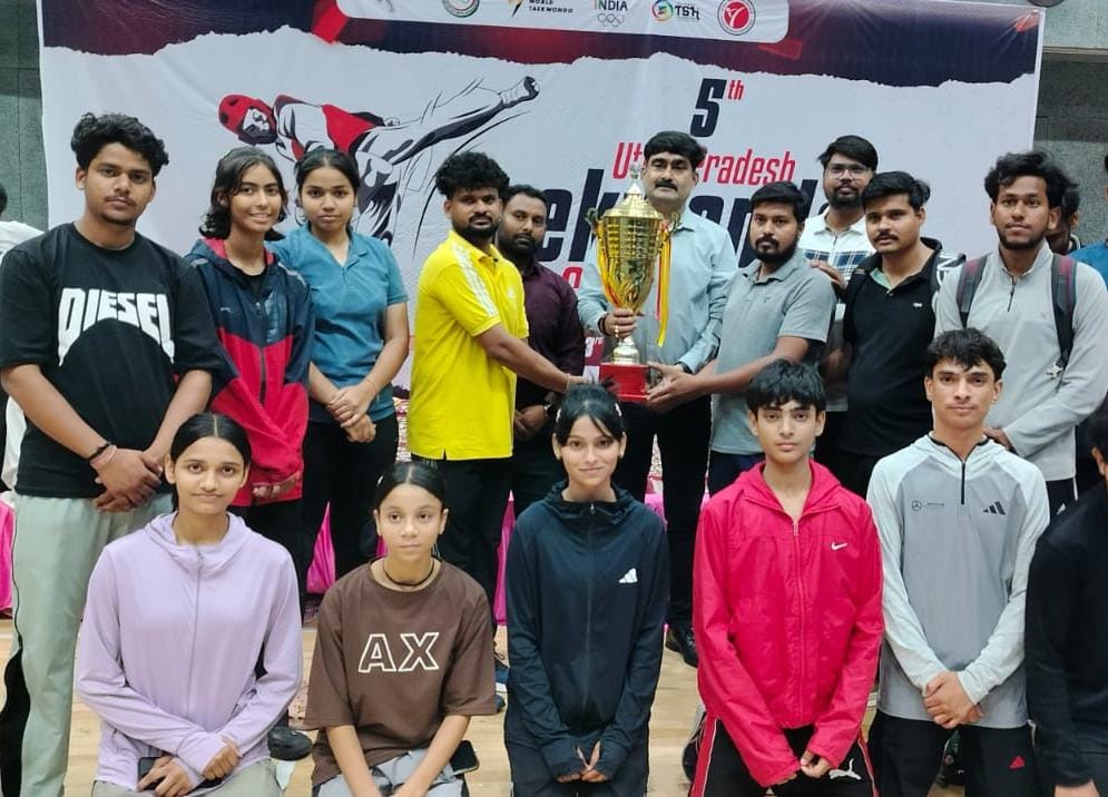 Agra Crowned Champions, Ghaziabad Takes Second Place at State-Level Taekwondo Championship