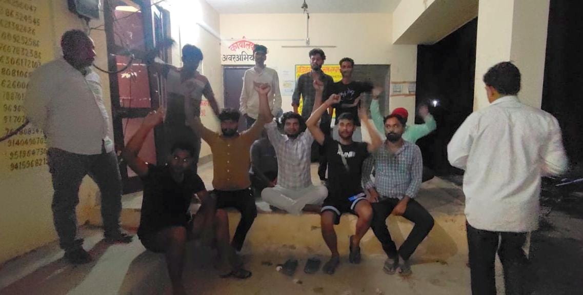 Villagers angry over electricity crisis demonstrated at the sub-centre