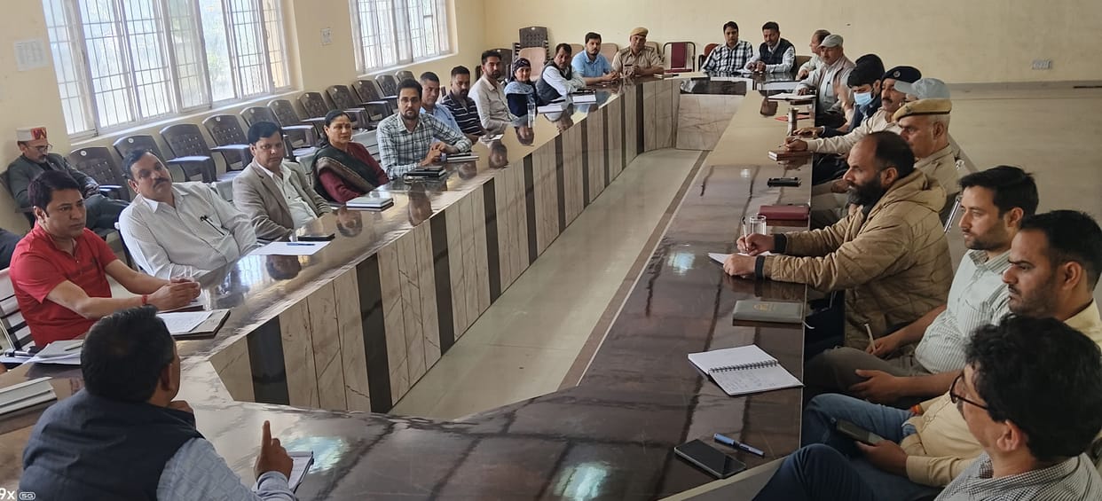 SDM held a meeting with officials regarding preparations for the monsoon season in Ani