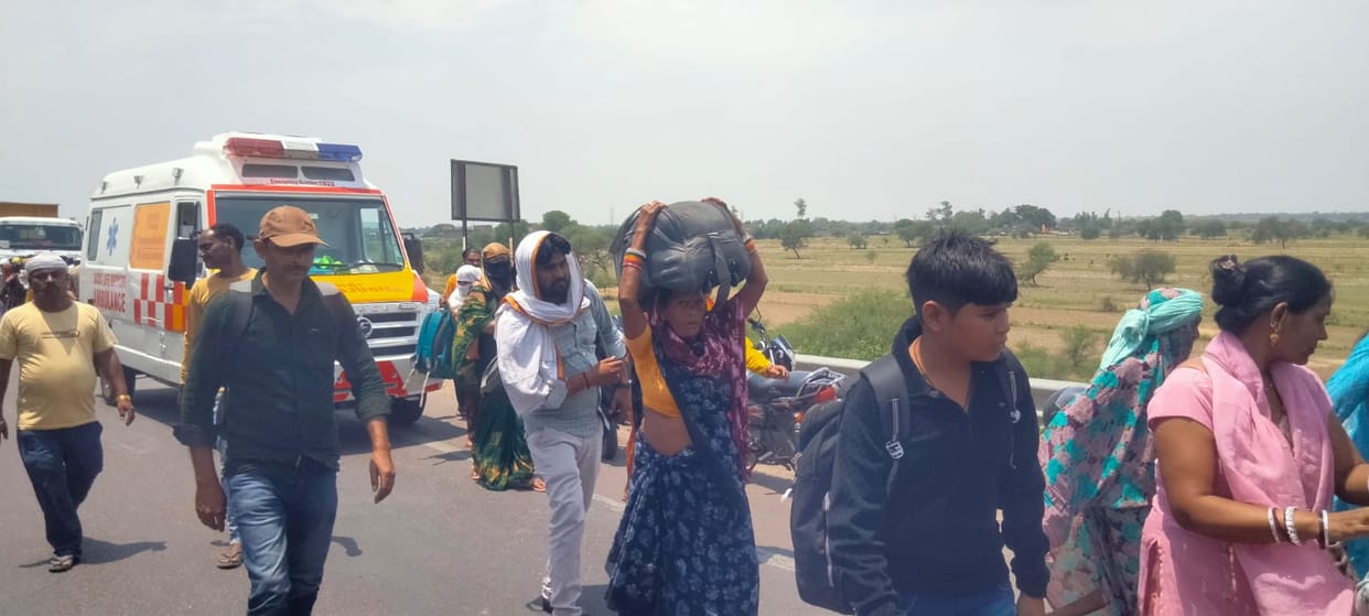 First the ambulance ran out of fuel, then a truck broke down... Highway blocked for seven hours.