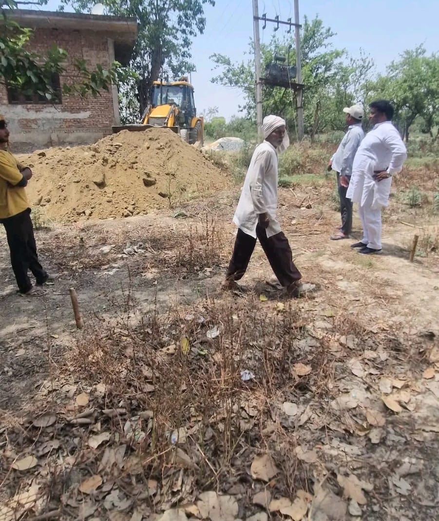 Roads leading to BPL plots are being improved.