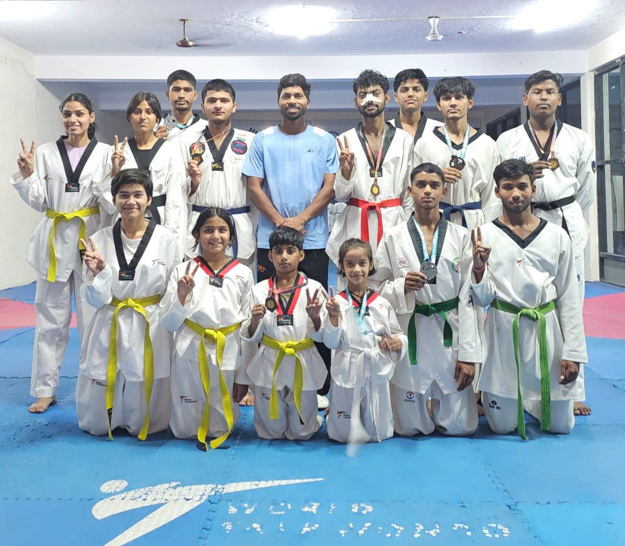 Ojasav won gold in Taekwondo State Championship