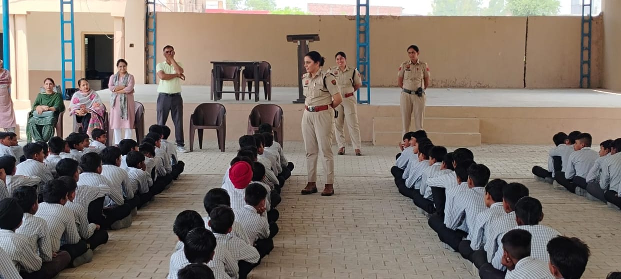 Students were made aware about cyber security and drug abuse