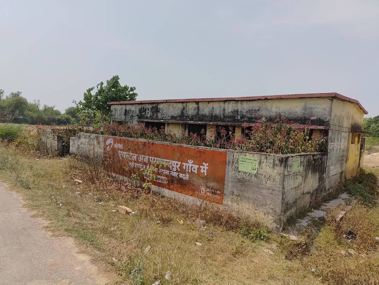 The sub-health center became dilapidated, the building turned into ruins