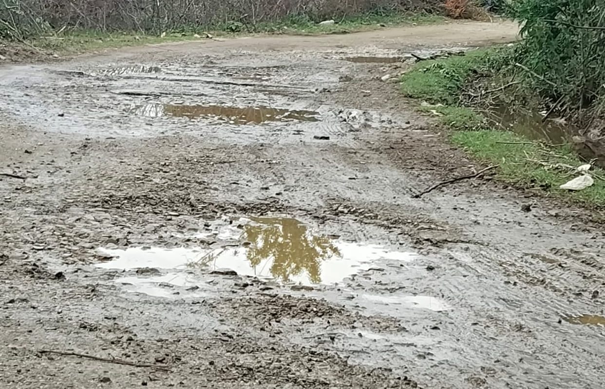 No attention was paid to the dilapidated Shaheed Prakash Singh Motor Road.