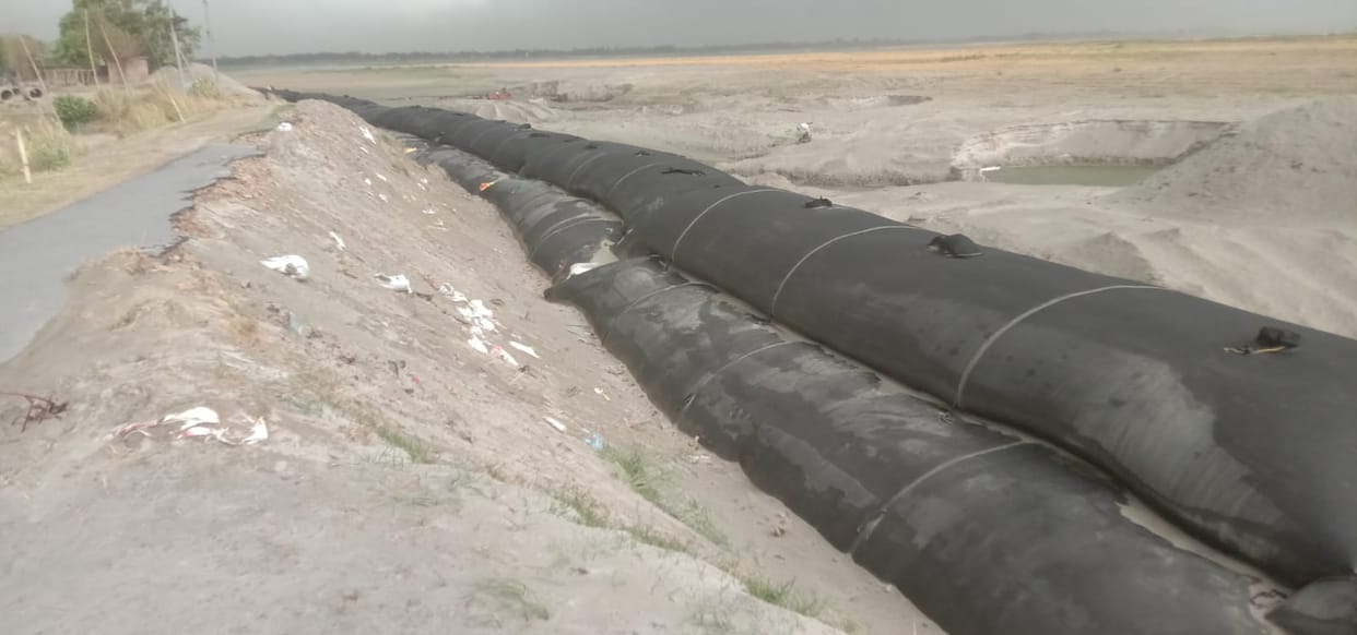Security of MBD dam will be strengthened, geo tubes and porcupines are being installed.