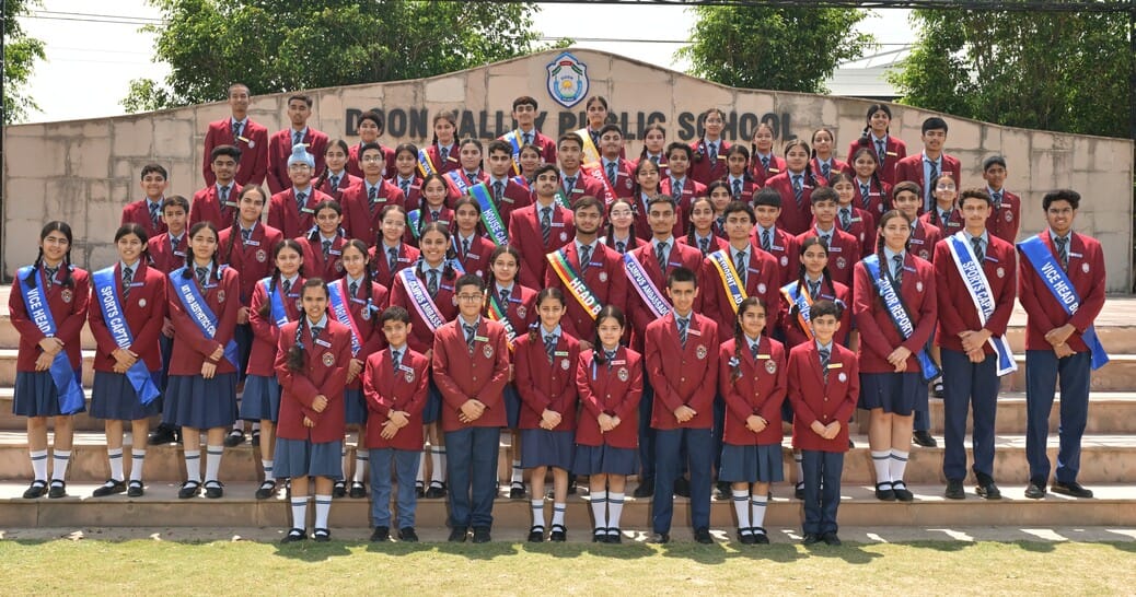 Priyansh was crowned Head Boy, Sachida Bassi was crowned Head Girl