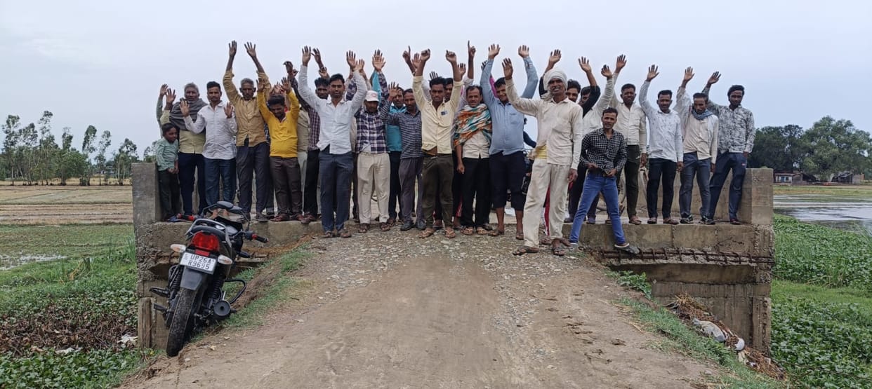 Protest against not making approach to culvert