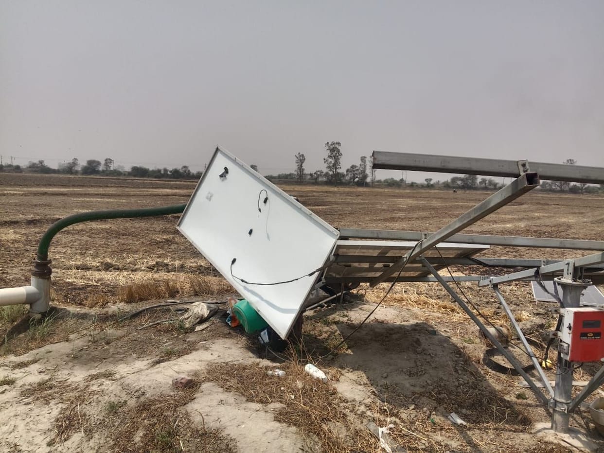 Trees Uprooted, Solar Panels Damaged by Storm in Pauli Village
