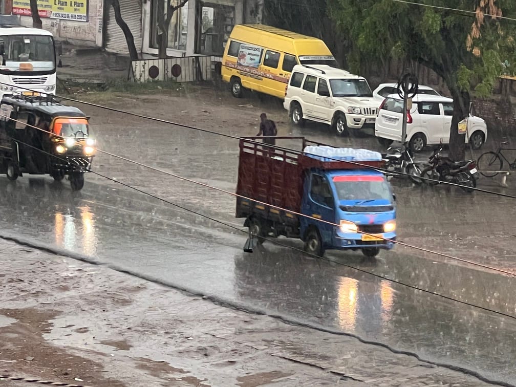 Thunderstorms and hailstorms followed...summer break for a few days
