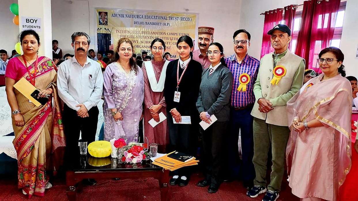 Alia topped the speech competition.