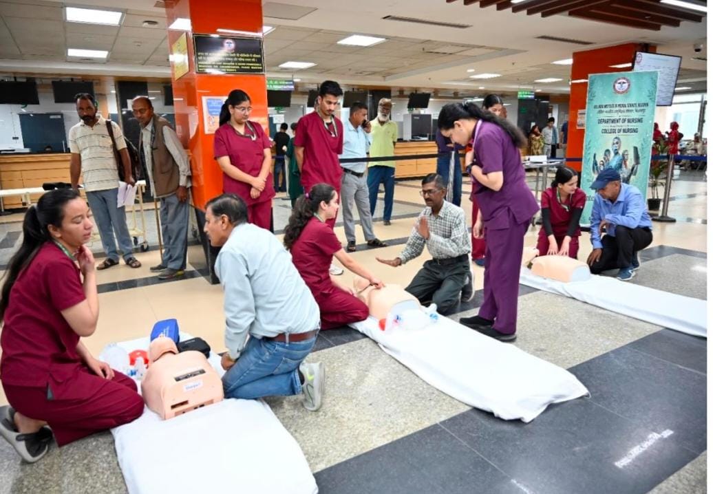 AIIMS starts health awareness, sports activities under Nurses Week
